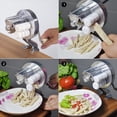 thumbnail image 2 of Maquina Para Pasta Máquina Para Hacer Pasta Manual De Los Tallarines Máquina De Hacer Pasta Hecha En Casa De Aleación De Aluminio Macarrones Con Pasta Para Cocina Ecomeon no, 2 of 5