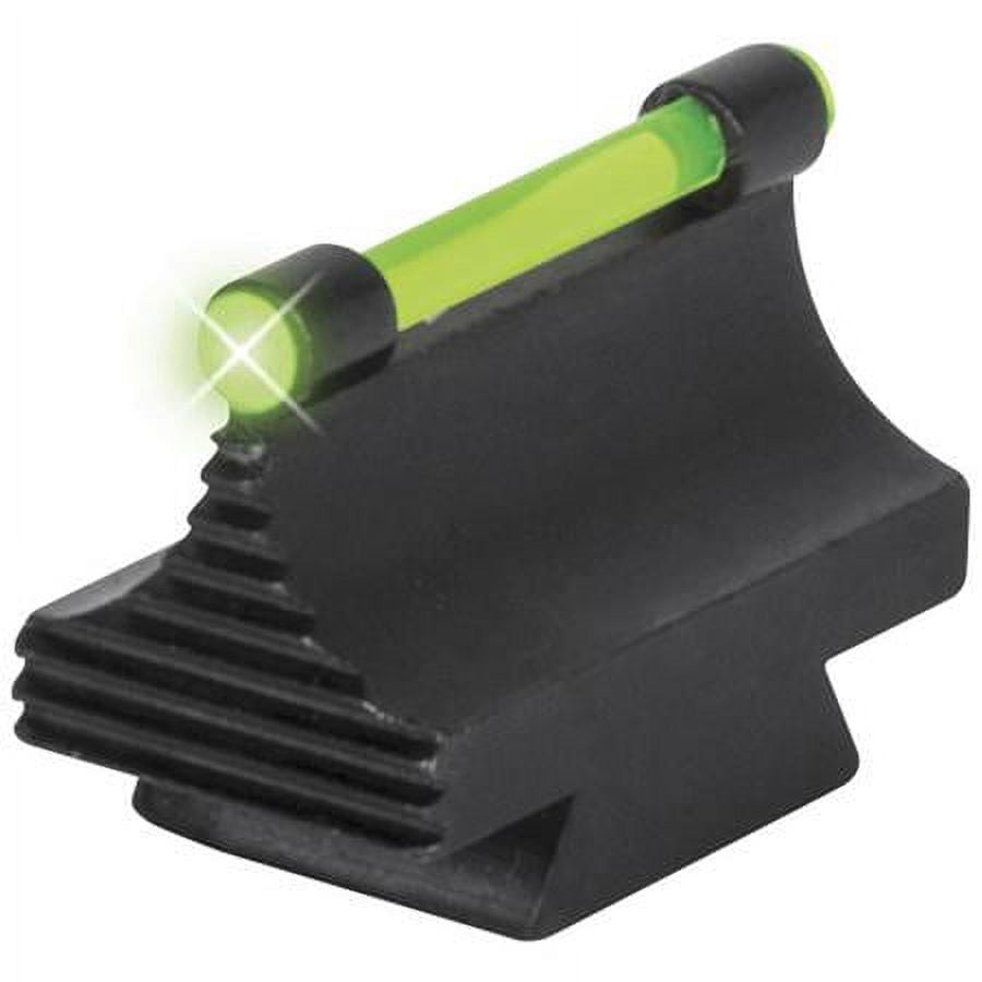 TRUGLO 3/8" METAL DOVETAIL RIFLE FIBER OPTIC GREEN BLACK