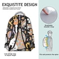 thumbnail image 4 of Cottagecore Fungi School Backpack Boho Woodland Fairy Tale Mushroom and Botanical Design Psychedelic Aesthetic Backpack, 4 of 6