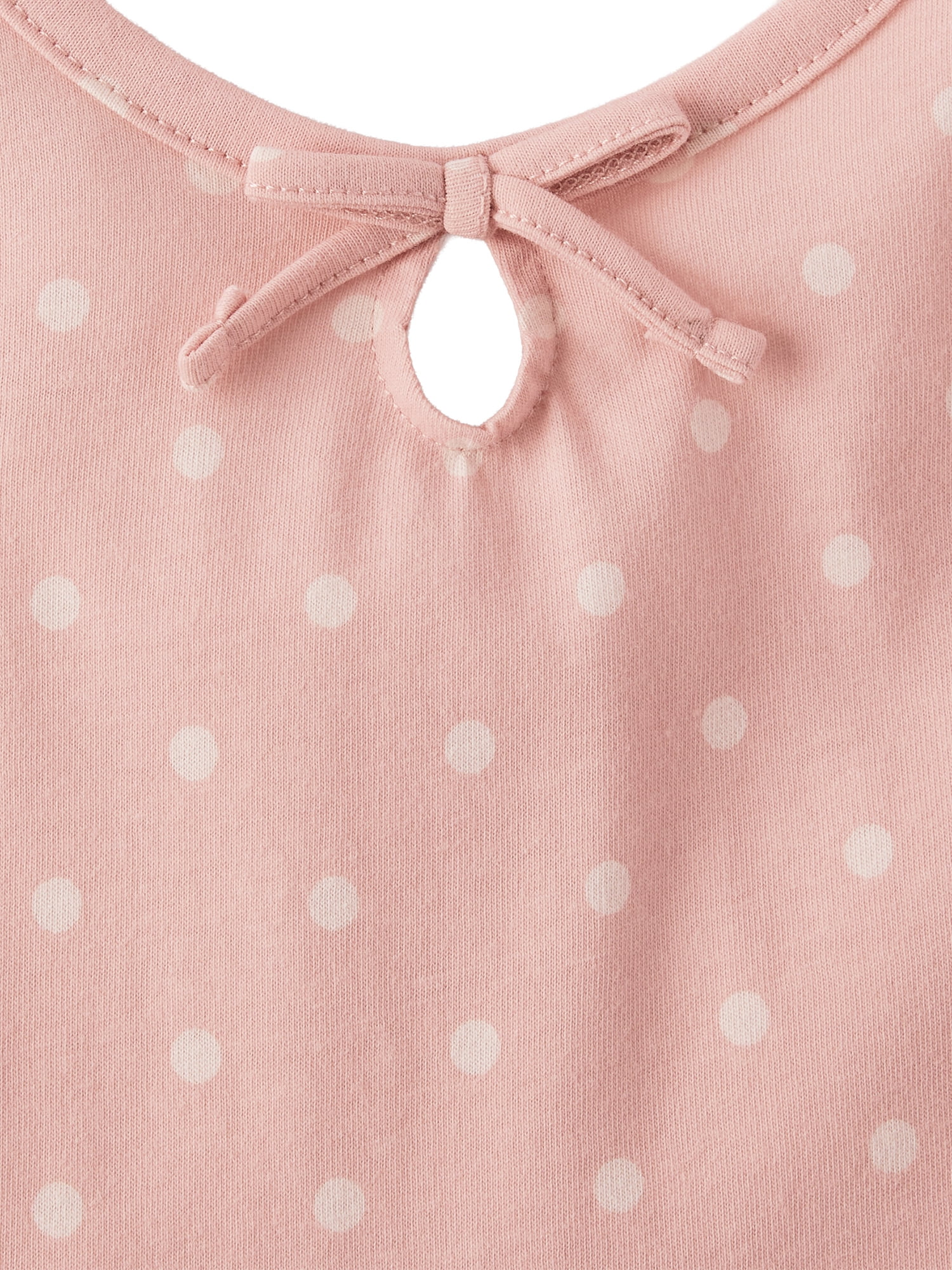 The Children's Place Girls Short Sleeve Polka Dot Keyhole Dress, Sizes XS-XXL