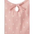 thumbnail image 2 of The Children's Place Girls Short Sleeve Polka Dot Keyhole Dress, Sizes XS-XXL, 2 of 3