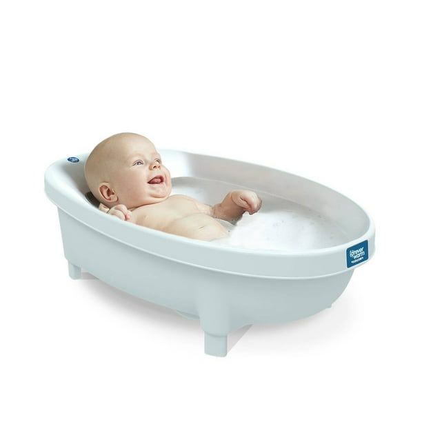 Baby Patent Forever Warm Warming Baignoire pour bébé avec thermomètre à eau  