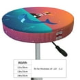 thumbnail image 4 of Haiem Lighthouse and Whale Cushion Round Bar Chair Seat Cover Bar Chair Cushion Covers Elastic Washable Bar Chair Cover,Protects from Scratches and Stains-12 inch, 4 of 7