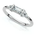 thumbnail image 2 of Pompeii Emerald Diamond Stackable Wedding Ring Women Anniversary Band 14k Gold Lab Grown, 2 of 6