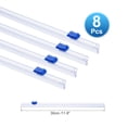 thumbnail image 2 of 8pcs Plastic Wrap Cutter, 12in Plastic Wrap Slide Cutter Snap Card Slot Installation Replacement for Aluminum Foil Wax Paper Parchment Paper Wrap Dispenser, Blue, 2 of 6
