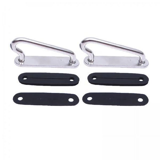 2x 2 uds., Tapón de retención de cinturón de material acero inoxidable y en D doblado, arnés de correa, tapón de retención, accesorios para buce