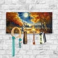 thumbnail image 2 of Hello Fall Beagle Enjoys Warm Campfire Autumn Night Bright Moon Wood Key Holder Beagles Dog Lover Gifts Idea Wall-mounted Key Rack Home Decor - 01008, 2 of 5
