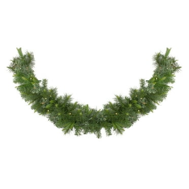 Northlight 6' x 14" Prelit LED Cashmere Mixed Pine Commercial Artificial Christmas Garland - Warm