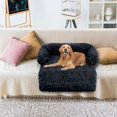 thumbnail image 3 of Washable Pet Sofa Dog Bed Calming Bed For Large Dogs Sofa Blanket Winter Warm Cat Bed Mat Couches Car Floor Furniture Protector ShopWise Round, 3 of 22