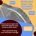 thumbnail image 6 of house and hash Mylar Storage Bags – 1-Gallon Zip Sealable Food Storage Bags – 9.5mil Thick Sealable Bags and Labels – Vacuum Seal Bags for Food, Snacks – 25-Pack, 6 of 6