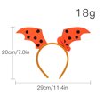 thumbnail image 2 of Diadema De Halloween Tocado de alas de murciélago antideslizante para mujer y niña, banda para el pelo para fiesta de Halloween naranja Ehuebsd Libre de BPA, 2 of 2