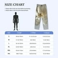 thumbnail image 4 of Fotbe Elegant Ivory Flower Pantalones de Pijama para Hombre, Pantalones de Dormir, Pantalones de Casa con Cintura Ajustable y Bolsillos-Large, 4 of 6