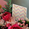 thumbnail image 3 of 3drose, Pretty Pastel Chevron Stripes Pattern in Pink and Blue, 12 Greeting Cards with Envelopes, 3 of 7