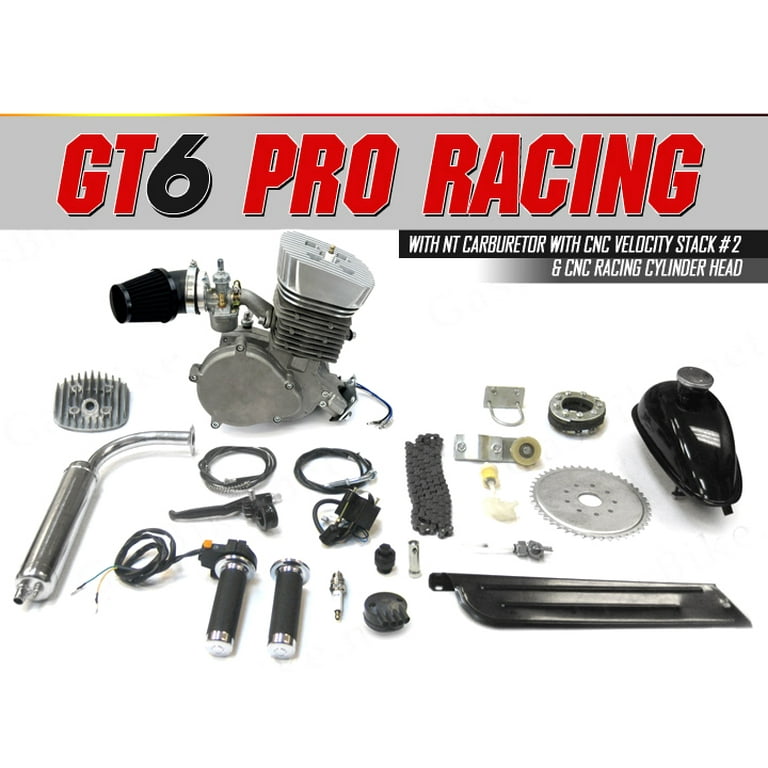 GT6 Pro Racing 66cc 80cc Bicycle Engine Kit Walmart