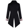 thumbnail image 4 of Chaqueta gótica victoriana estilo steampunk para hombre, frac de terciopelo morado vintage, levita medieval, uniforme, traje renacentista para hombre, 4 of 5
