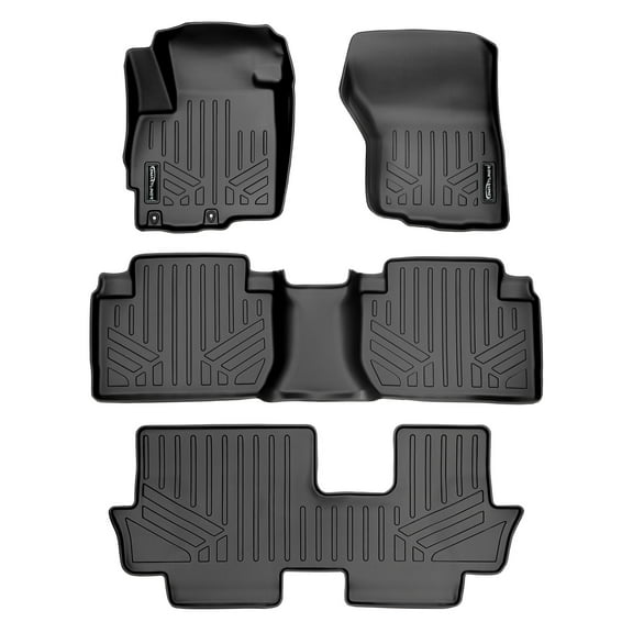 SMARTLINER 3 Rows Custom Fit Floor Liners Compatible with 2014 - 2020 Mitsubishi Outlander (Gasoline)