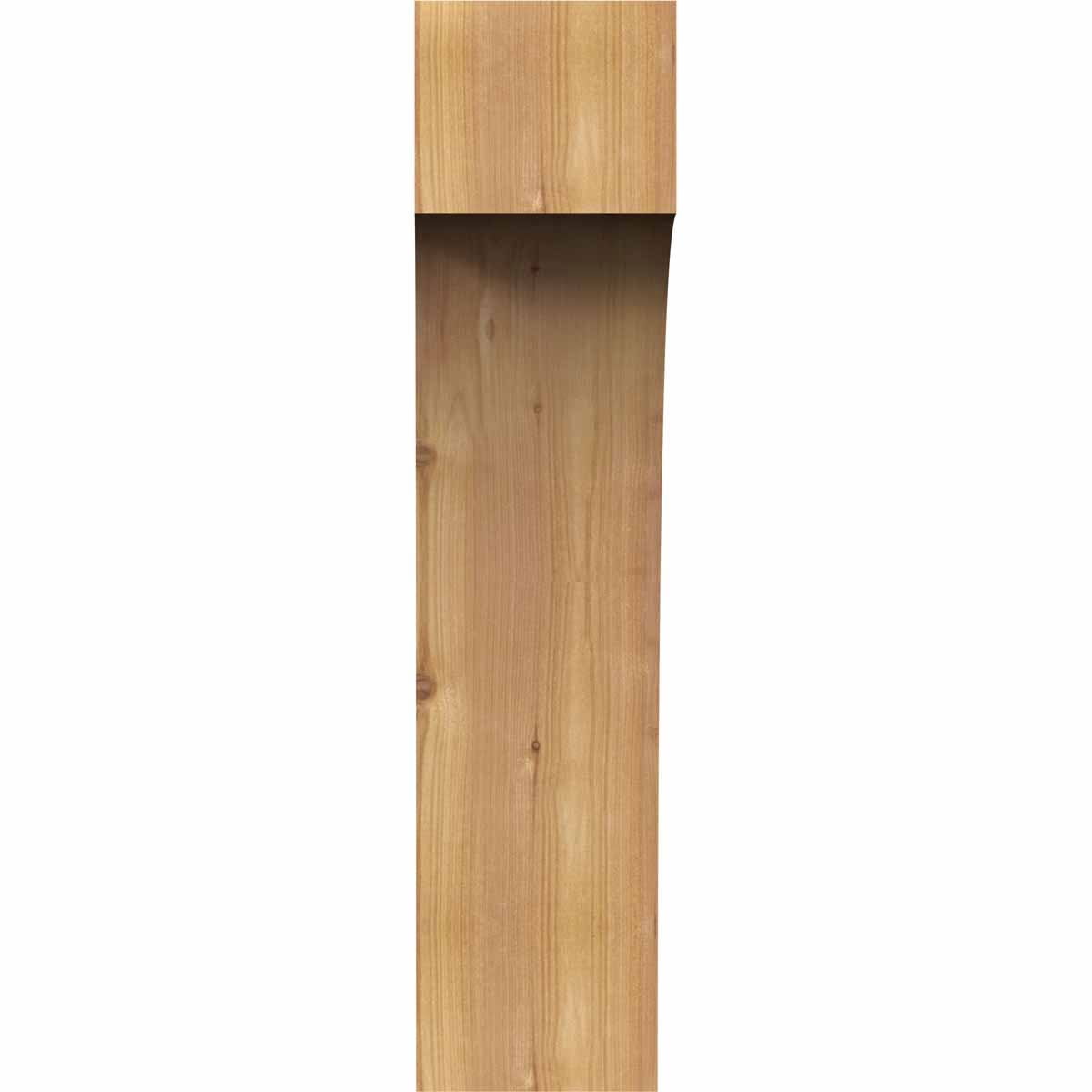 6"W x 10"D x 26"H Huntington Rough Sawn Corbel, Western Red Cedar