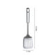 thumbnail image 3 of Stainless Steel Steak Spatula | Meat Frying Spatula for High Temp Fryer Grilling Roasting | Extra Long Handle | Polished 304 Steel | Curved Design | 12.6"x3.1" | 1 Pack, 3 of 7