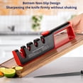 thumbnail image 3 of MiaoYfei 4-in-1 Knife Sharpener, 6 Adjustable Sharpening Angle, Ergonomic Design, with Coarse & Fine for Precision Kitchen Professional Chef's Knives, Scissors, Non-Slip Rubber Edge Grip, 3 of 8