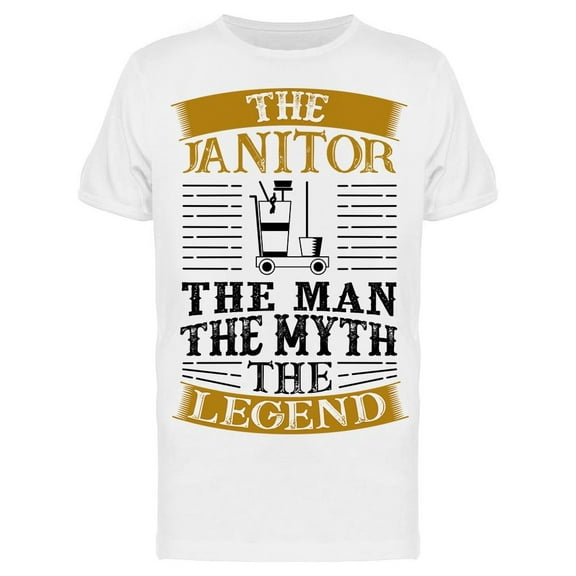 The Janitor Man T-Shirt Men -Image by Shutterstock, Male 3X-Large