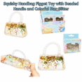 thumbnail image 3 of Squishy Handbag Squeeze Toy with Beaded Handle and Colorful Star Glitter, Mini Clear Purse Design for Kids, Sensory Relaxation Toy, 3 of 3