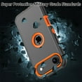 thumbnail image 4 of TASHHAR for iPhone 17 Air Case with Privacy Screen Protector Military Grade Heavy Duty Protection 3 in 1 Shockproof Armor Durable Detachable iPhone 17 Air 6.6 inch 2025 Phone - Black+Orange, 4 of 5