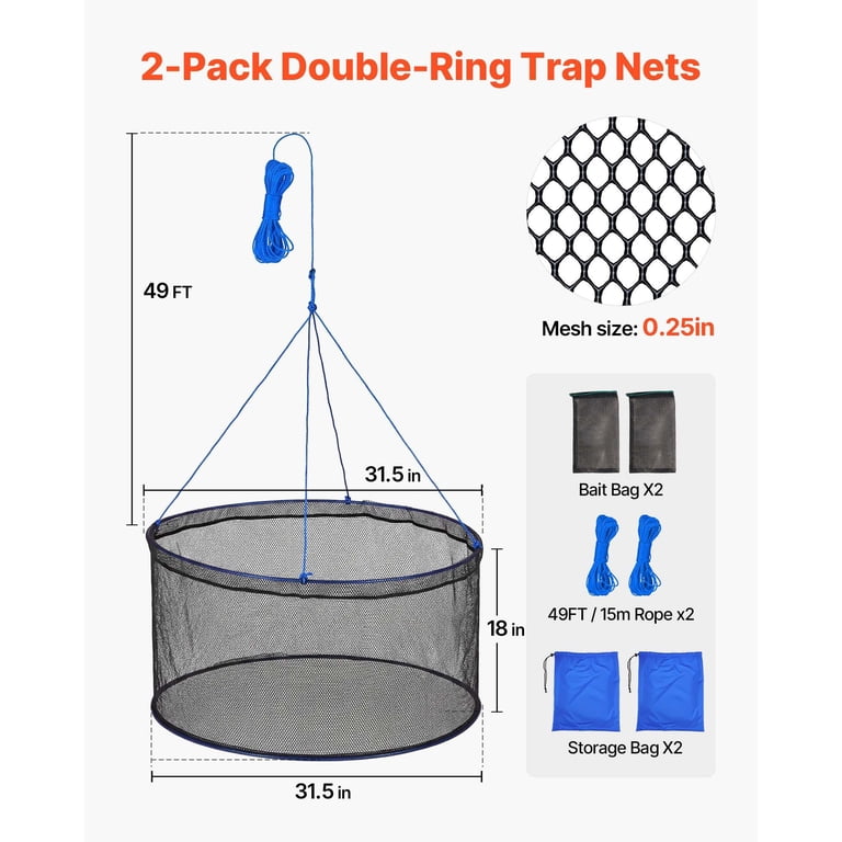 commercial fishing net supply Authentic - Genuine Used Thick Fish Netting Color:Hi Viz Orange LURE SIZE Big or power pop