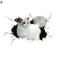 thumbnail image 2 of Walbest 1 Pack Car Sticker, 3D Waterproof Funny Cat Animal Car Decal for Universal Auto SUV, 2 of 7