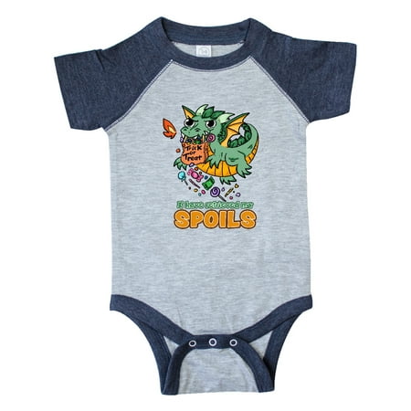

Inktastic I Have Retrieved My Spoils Cute Halloween Dragon Gift Baby Boy or Baby Girl Bodysuit