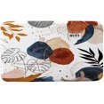 thumbnail image 2 of Boho Bath Mats Rugs For Bathroom, Modern Abstract Mid Century Flannel Bathroom Floor Mat Bath Shower Rug Non Slip, Contemporary Art Terracotta Print Doormat Mat Bathroom Accessories Decor 19X31 inch, 2 of 2