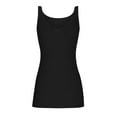 thumbnail image 4 of JGGSPWM Women's Hook-Eye V-Neck Knit Vest Hollow-Out Cable Crochet Camis Sleeveless Sweater Vests Black 2XL, 4 of 6