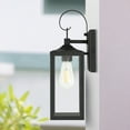 thumbnail image 7 of 1-Light 15.81-in Outdoor Wall Light with Matte Black Finish and Clear glass shade, 7 of 7