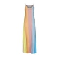 thumbnail image 4 of Pisexur Robe Sans Manches Col en V Mi-Mollet Robes Mi-Mollet pour Femmes Été Décontracté Col en V Imprimé Sans Manches Vacances Plage Longue Robe Femmes Robe, 4 of 4