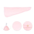 thumbnail image 3 of Unique Bargains 1 Pc Water-absorbent Solid Hair Towel for Bathroom Light Pink Polyamide Polyester, 3 of 3