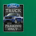 thumbnail image 2 of Wild Bobby, Ford Truck Parking Only Sign Gift for Owners of Ford, Cars and Trucks, Front and Back Unisex Crewneck Graphic Sweatshirt, Kelly, Medium, 2 of 4