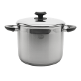 thumbnail image 2 of YBM Home Professional Chef’s 18/10 Stainless Steel Stock Pot Covered Tri-Ply Capsule Base With Bakelite Handle, Terrific Mirror Silver, Induction Compatible, 13 Quart - Black, 2 of 3