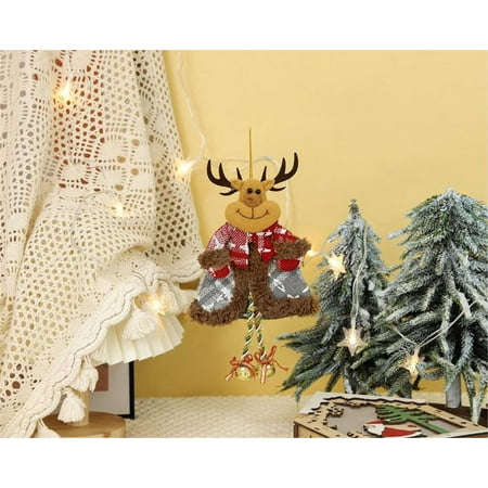 

loopsun Home Decorations for Christmas Christmas Tree Pendant Christmas Decorations Old Man Snowman Elk Bell Pendant