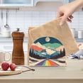 thumbnail image 2 of Yayeee Napkin Holder for Table Set of 2 Kitchen Paper Tissue Organization, Colorful Road at Night, 2 of 8