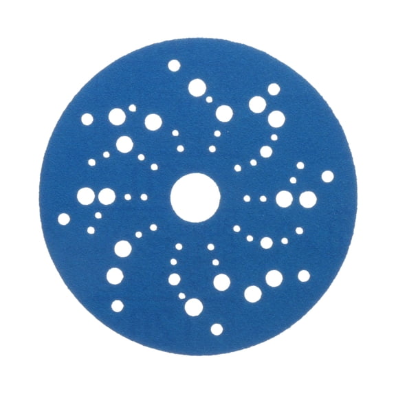 3M Hookit Blue Abrasive Disc 321U Multi-hole, 36159, 5 in, 120, 50 discs per carton, 4 cartons per case
