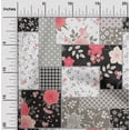 thumbnail image 2 of oneOone Cotton Cambric Black Fabric Asian Floral Mix Patch Sewing Material Print Fabric By The Yard 56 Inch Wide, 2 of 4