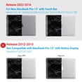 thumbnail image 4 of Funda IBENZER para MacBook Pro 13 M2 M1 2024-2016, mármol negro, 4 of 9