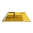 thumbnail image 2 of Ahgly Company Machine Washable Indoor Rectangle Solid Yellow Modern Area Rugs, 6' x 9', 2 of 4