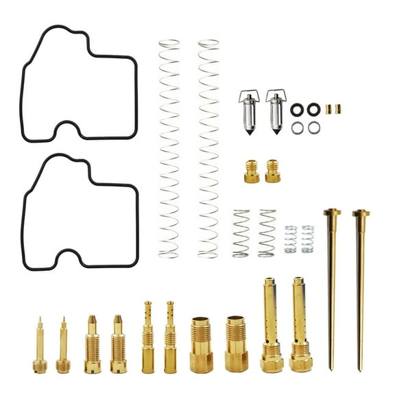 LABLT 2 x Carburetor Carb Repair Rebuild Kits Fit for 2002-2003 Kawasaki Prairie 650 and 700 Brute Force 650
