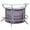 Silver, variant on Dallas 3-piece Curved Freestanding Home Bar Cabinet Silver