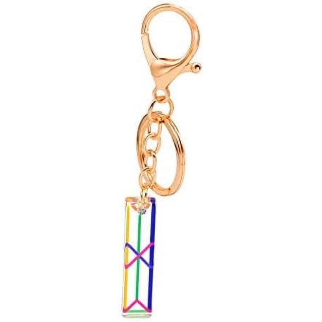 Letter Keychain,26 Letters A-Z Decorative Letter Keychain,Name Keychain for Women Girls Men Teenager Gift