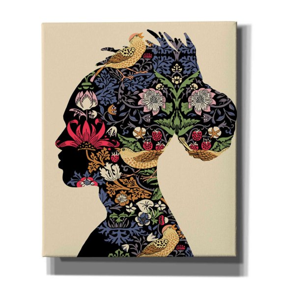 Epic Graffiti 'Afro Man' by Ioana Horvat, Giclee Canvas Wall Art, 20"x24"