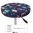 thumbnail image 4 of KLL Cartoon Dinosaur Round Bar Chair Cushion Cover 13 inch ,Bar Stool Protector with Elastic, Soft Washable, 4 of 6