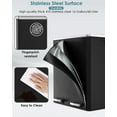 thumbnail image 6 of Pirecart 16 Gallon Trash Can 8 Gallon Dual Compartment Step on Kitchen Garbage Can Stainless Steel, Black, 6 of 10