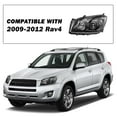 thumbnail image 6 of For 2009-2012 Toyota RAV4 RAV-4 Black Headlights Clear Corner Headlamps LH&RH, 6 of 6