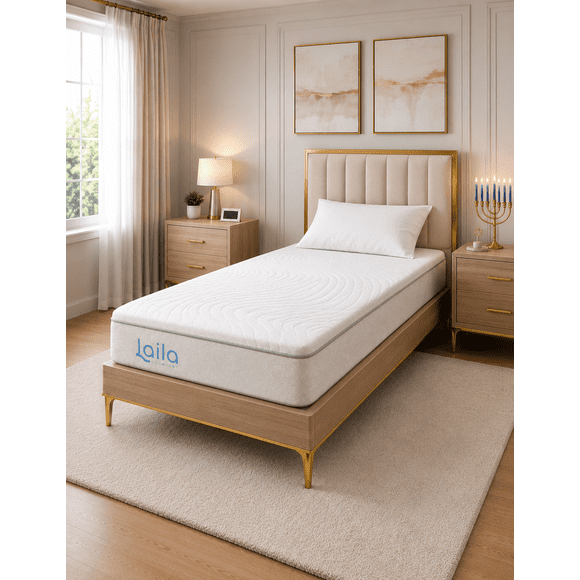 Colchon Individual Laila Ultra De Espuma Memory Foam, En Caja, Laila Ultra
